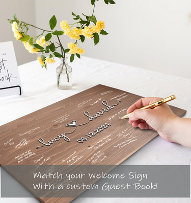 Personalized Wedding Welcome Sign | Modern 3D Wedding Reception Signs